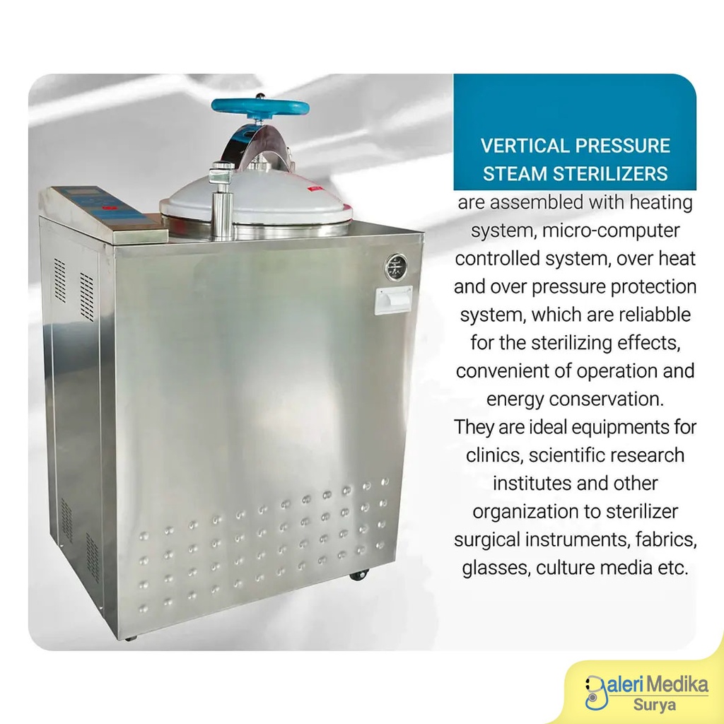 Autoclave 100 Liter GEA LS-100HV Pulse Vacuum Steam Sterilizer + Fungsi Drying