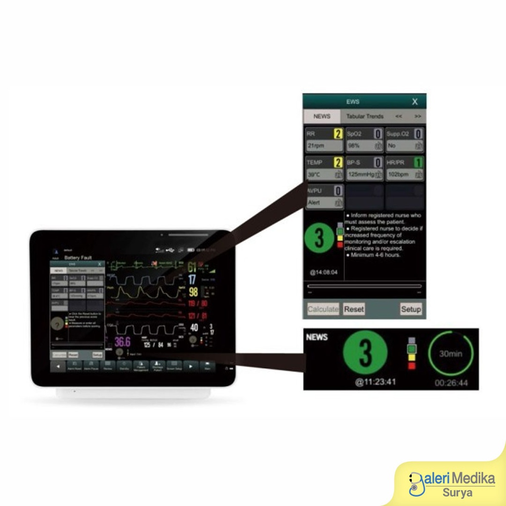 Patient Monitor Onemed S1200 Multi Parameter 12"