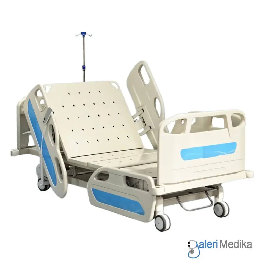 Ranjang Pasien OneHealth OH-EB308 Bed Pasien Elektrik Kupu Kupu 3 Crank CPR Remote Control