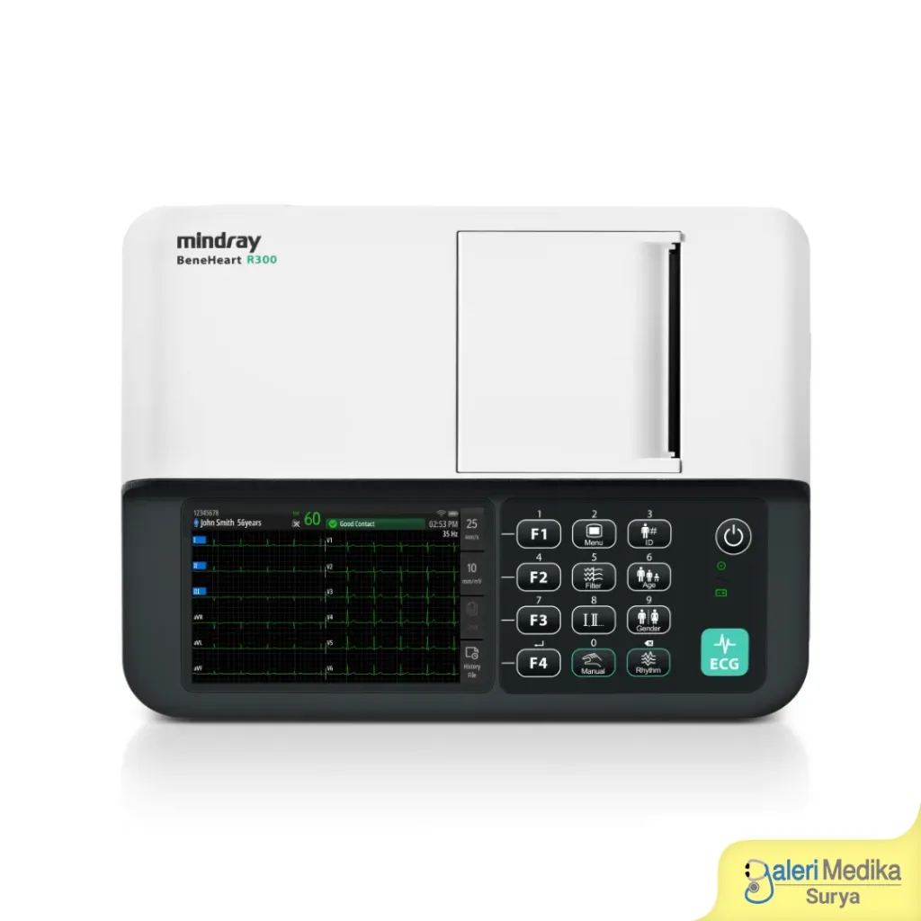 Mindray BeneHeart R300 Electrocardiograph ECG Machine 12-Lead